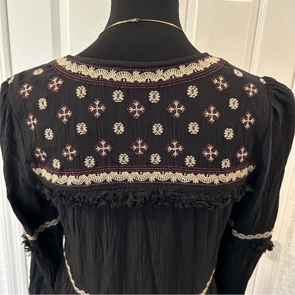 American Eagle Black Embroidered Dress | Size S - Picture 6 of 10